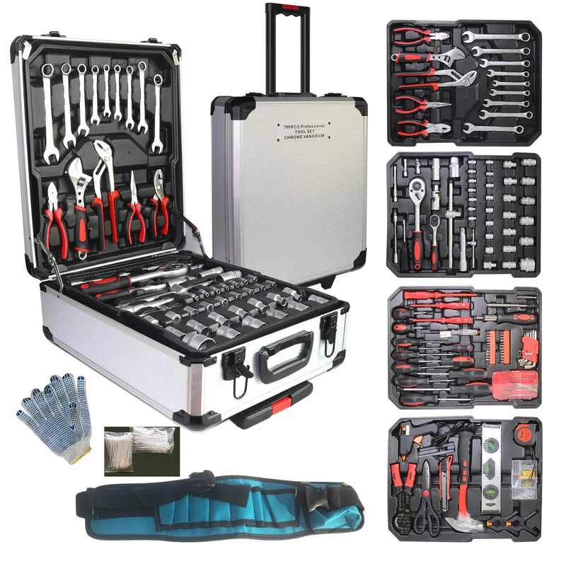 799pcs Aluminum Trolley Household Fathers V8262
