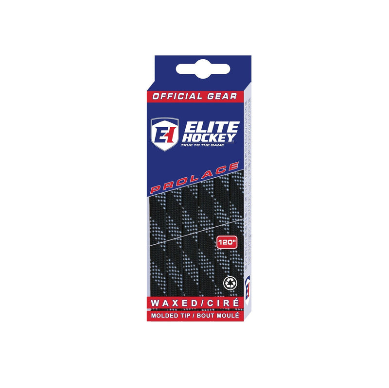 Hockey Prolace Skate Laces, Waxed, Black, Assorted Sizes T4493