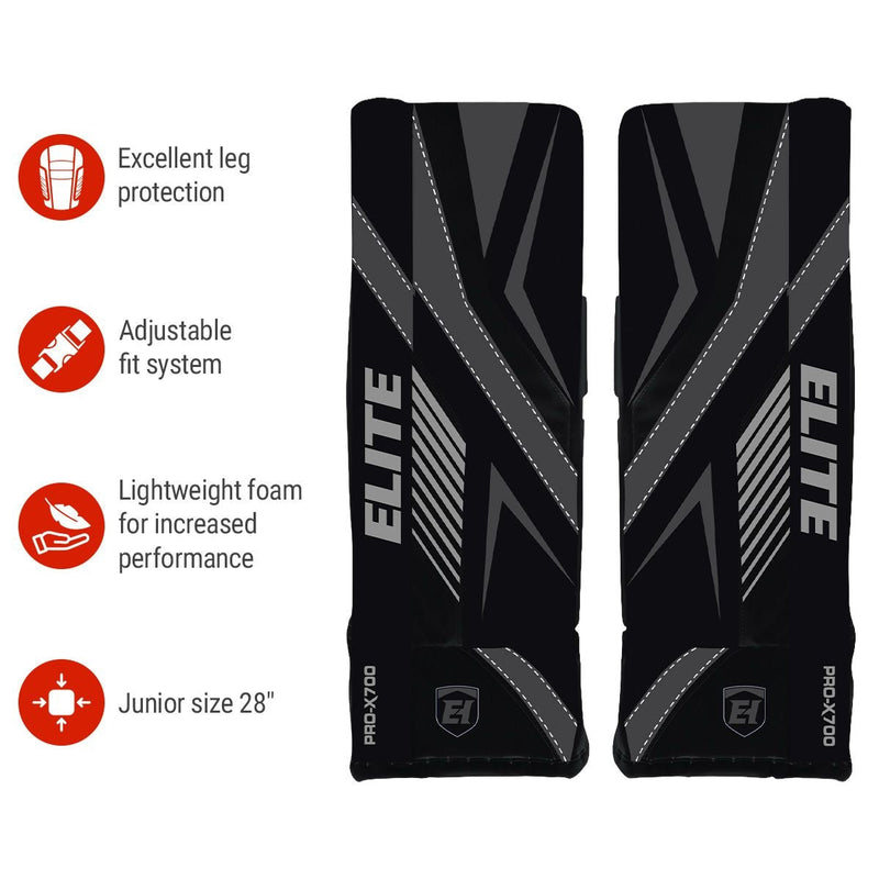 Hockey Vasilevskiy PRO-X700 Street Hockey Goalie Leg Pads, Junior, 28-in A6313