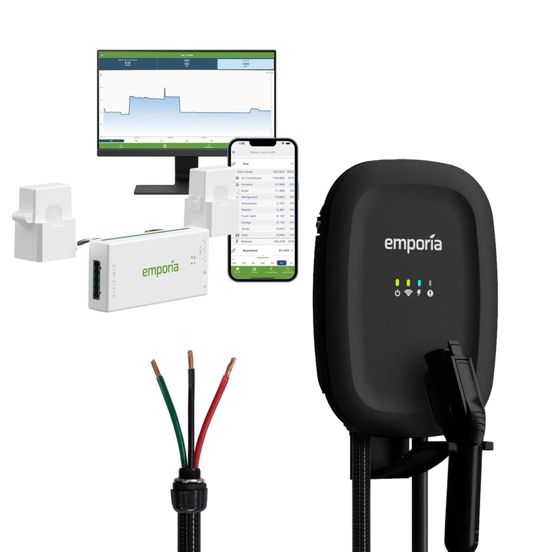 48A Wi-Fi Level 2 Hardwired J1772 EV Charger with Load Management S4312