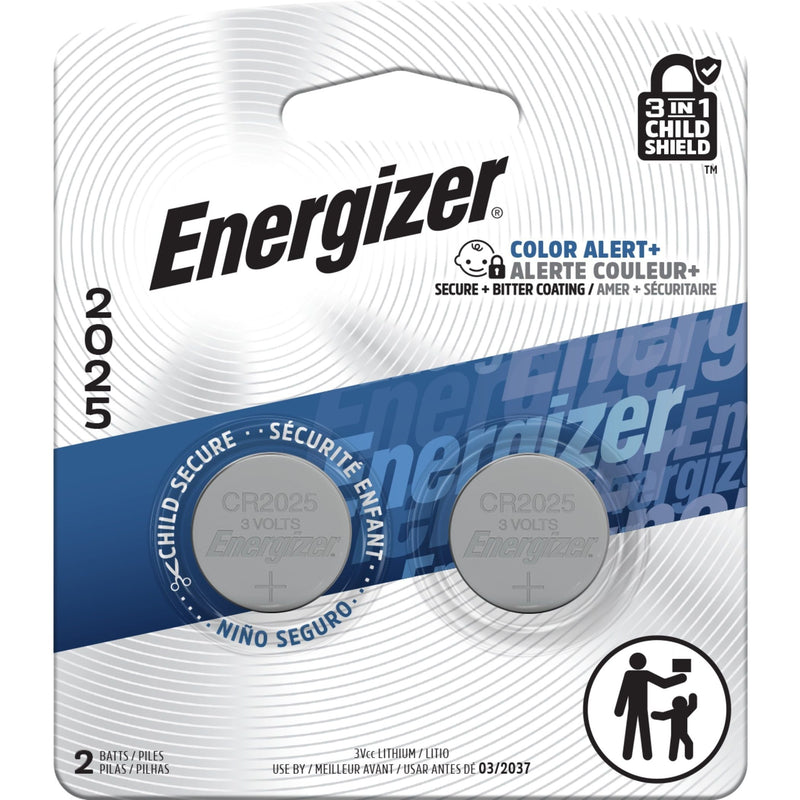2-pk CR2025 3V / 3 Volt Lithium Coin Cell Batteries, Long Lasting O8636