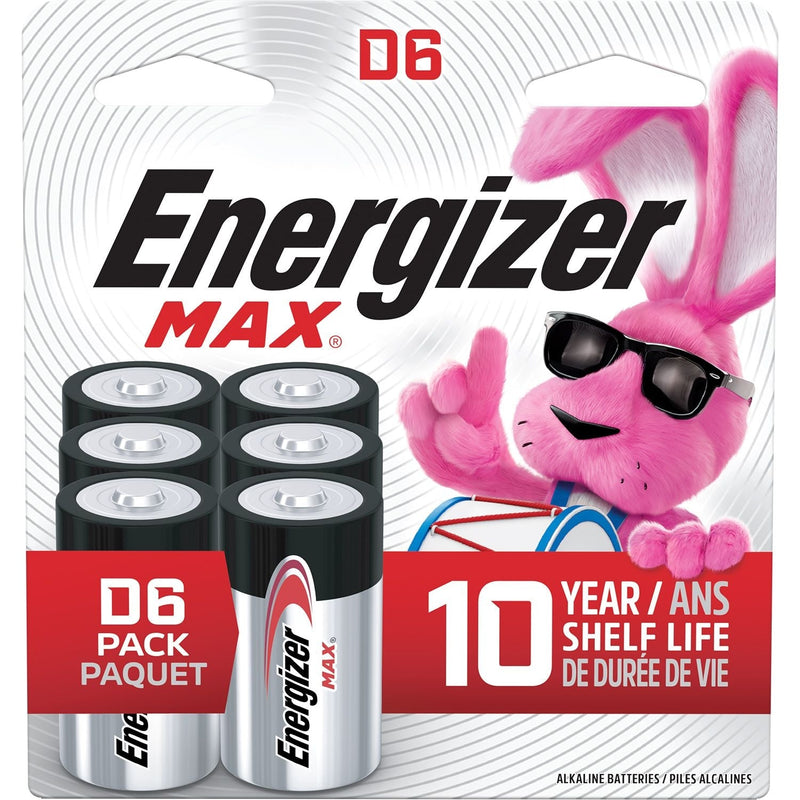 Alkaline D Battery, 6-Pack F4210