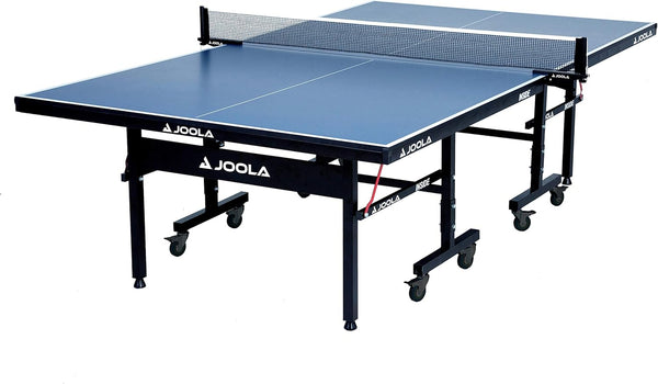Professional-grade medium-density fiberboard indoor table tennis table, equipped with a quick-locking table tennis net and a stand set - assembled in 10 minutes easily - of high quality - foldable, with a single-player playing mode U4807