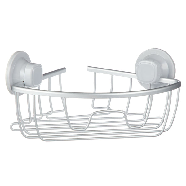 Aluminum Rust-Resistant Suction Corner Shower Caddy, 3-in x 10-in x 7.25-in T7647