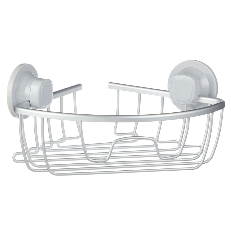 Aluminum Rust-Resistant Suction Corner Shower Caddy, 3-in x 10-in x 7.25-in T7647