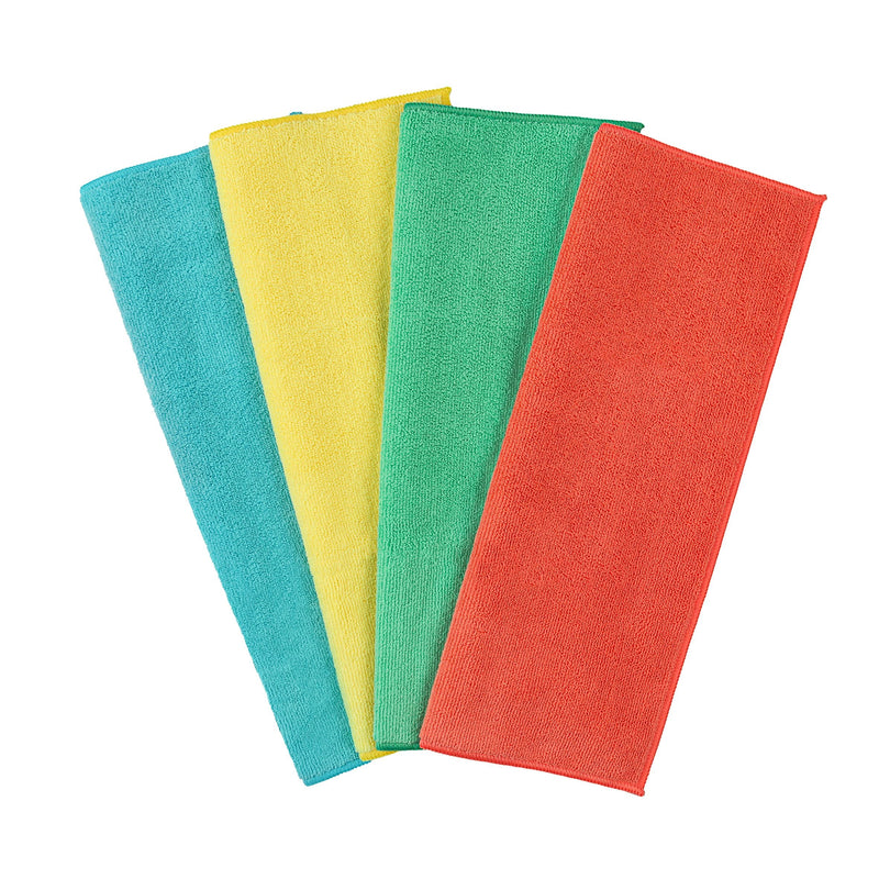 All-Purpose Machine Washable Microfibre Cloths, Various Colours, 4-pk K7860
