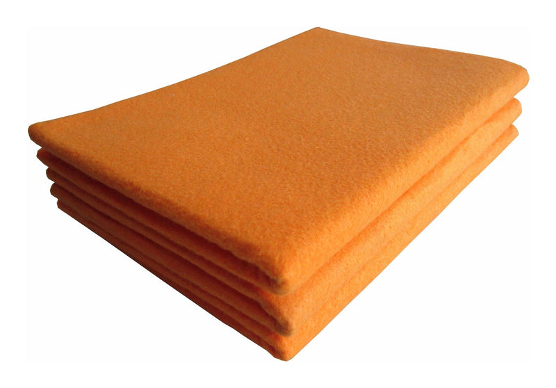 All-Purpose Machine Washable Synthetic Giant Shammy Towel, Orange, 3-pk P8985