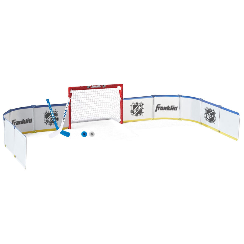 Franklin Mini Hockey Half Rink Set with Net, Sticks, Balls & Boards I1169