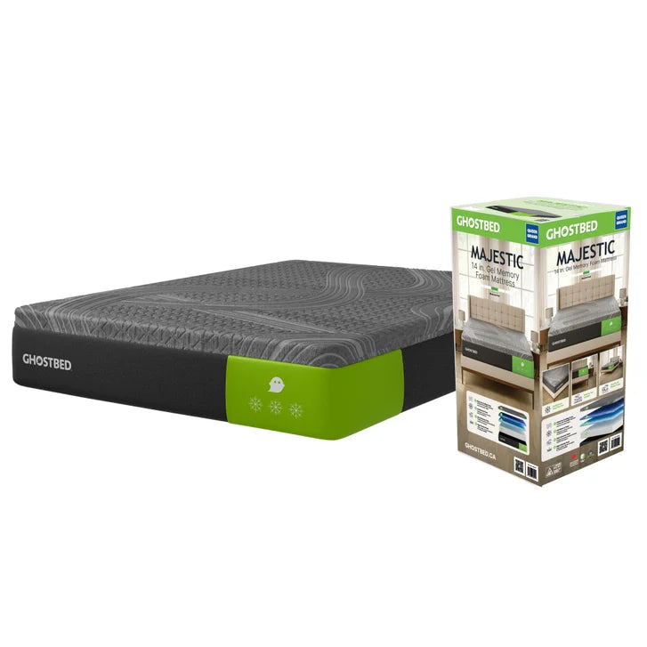 GhostBed Majestic 35.6 cm (14 in.) Mattress with Cooling Gel Memory Foam V3824