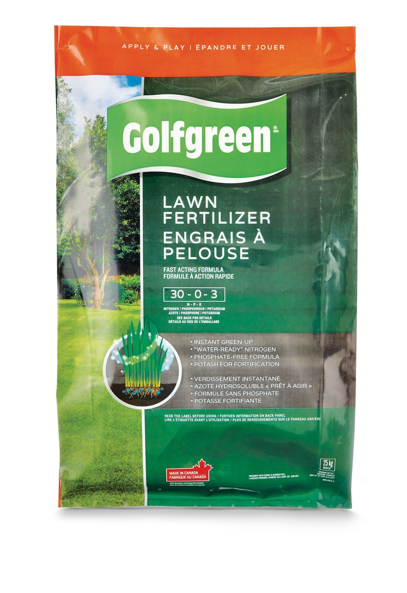 Lawn Fertilizer, 30-0-3, 25-kg I0754