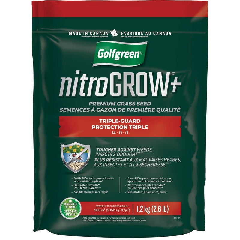 Nitrogrow+ Triple-Guard Grass Seed, 1.2kg P5837