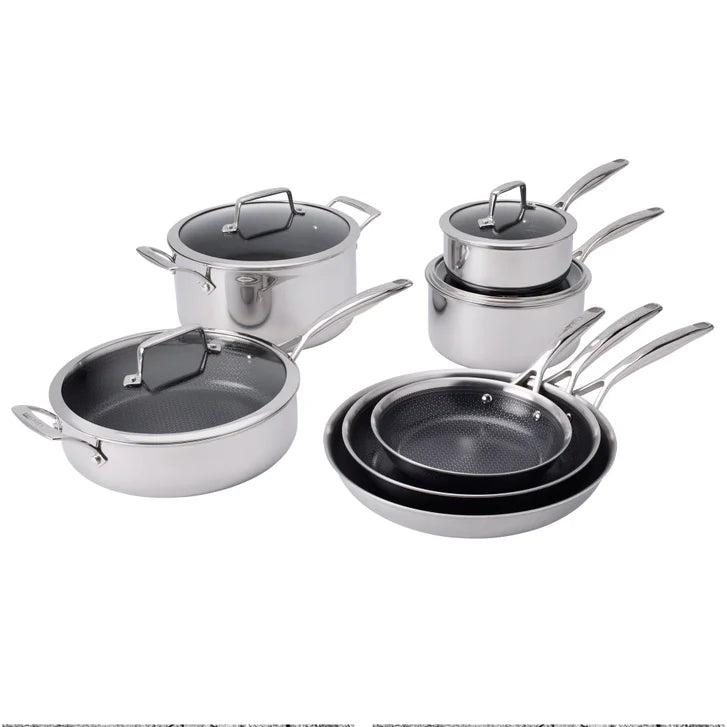 Paradigm Hybrid Ceramic Non-Stick Tri-ply Clad Cookware Set, 11-piece Z9919
