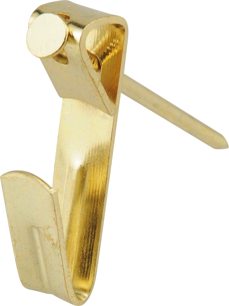 Conventional Picture Hanger, For DrywAll and Paster WAll, 100-lb Capacity, Brass Plated G2079