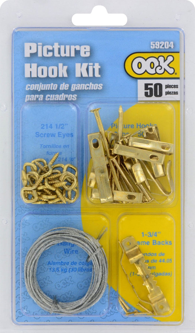 Picture Hanging Kit with Sawtooth Hangers and Screws, 50-pc N2219