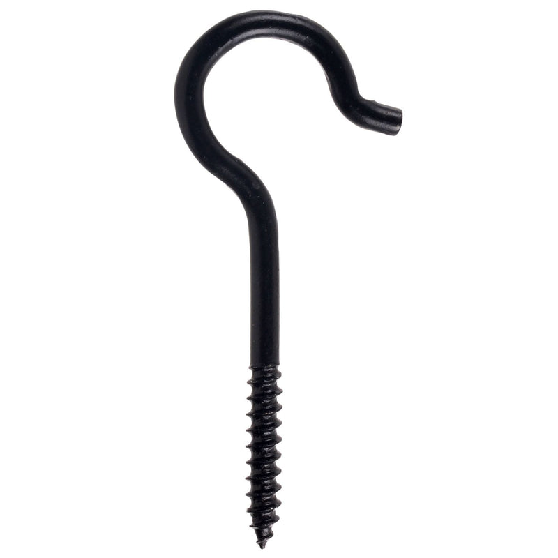 Screw Hook, 3-3/8-in, Black L634