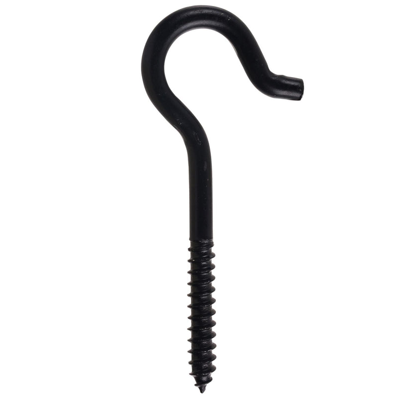 Screw Hook, 4-15/16-in, Black S4139