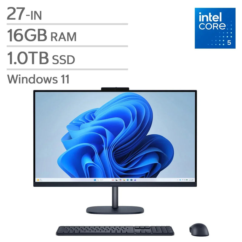 HP 27-in. All-in-One Desktop, Intel Core 5 120U - 16GB RAM, 1TB SSD Q7903