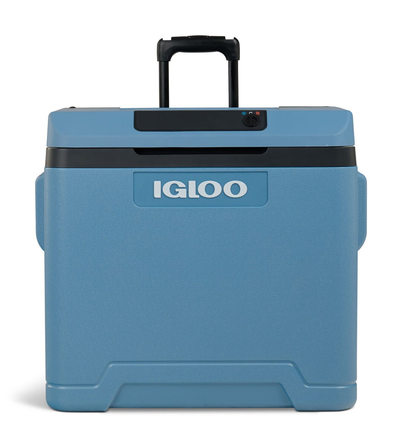 12V Portable Electric Cooler with Wheels, Blue, 40-L B9586