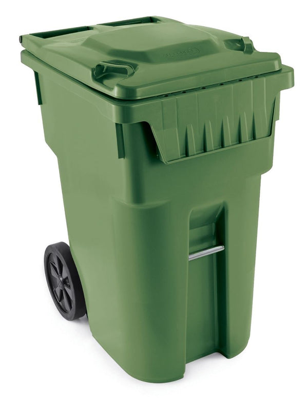 Mastercart Plastic Rectangular Wheeled Compost Bin/Recycling Bin, Assorted Colours, 360-L Y8681