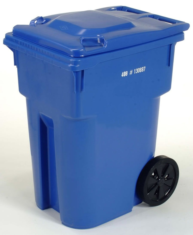 Mastercart Plastic Rectangular Wheeled Compost Bin/Recycling Bin/Garbage Can, Assorted Colours, 360-L P7779