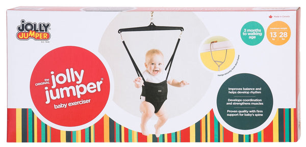 Baby Exerciser with Door Clamp, Black, Ages 3m+ E5440