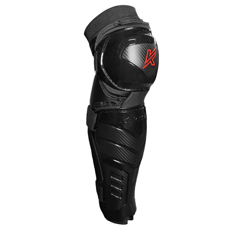 AK7 Dek Hockey Shin Guards, Black, Assorted Sizes G339