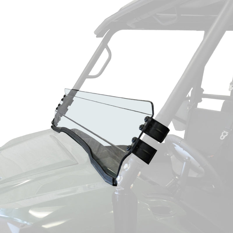 Uncoated Half Fixed Windshield, Mule PRO FX/T V7977
