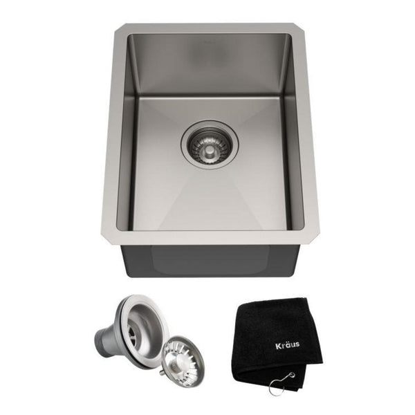 Standart PRO 16-Gauge Undermount Single Bowl Stainless Steel Kitchen Bar Sink, 14-in Y8069
