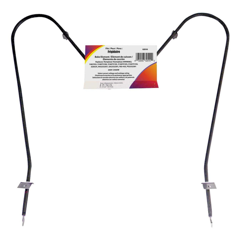 62510/2 Oven/Bake Element with Straight Spade Connector, 2360W, 30-in J6514