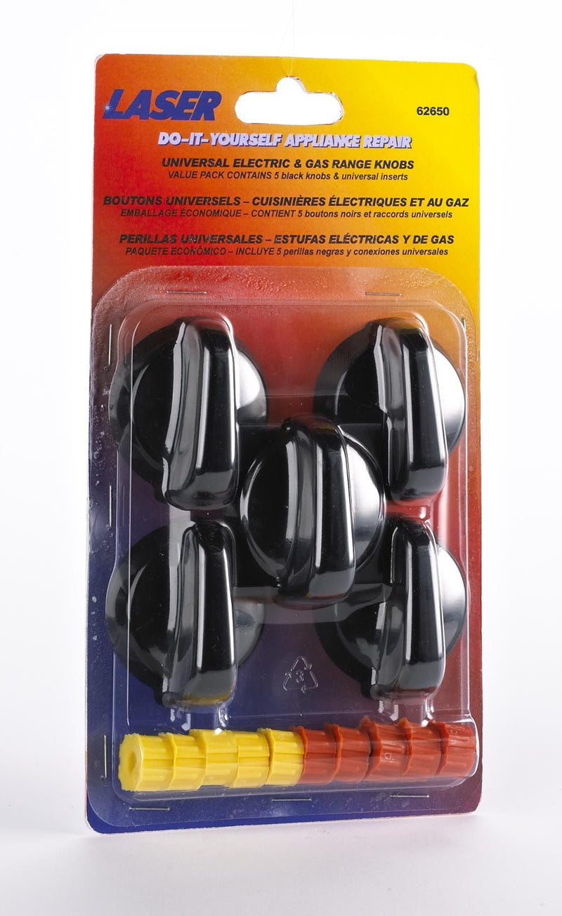 62650/2 Universal Electric/Gas Stove Replacement Dial Kit, Assorted S6308