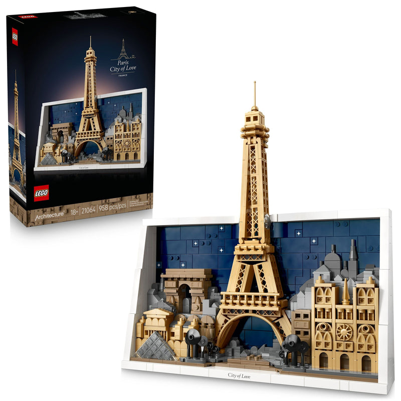 Architecture Landmarks Paris – City Of Love Building Set - 21064, 958-pcs, Ages 18+ U4374