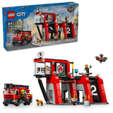 Fire Station with Fire Truck - 60414, 843-pcs, Ages 6+