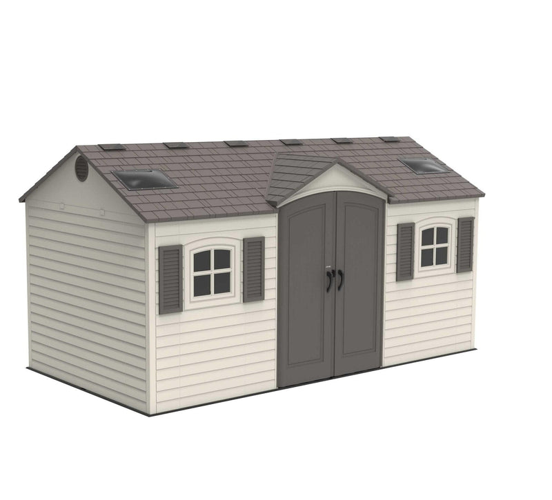 Outdoor Storage Shed with Dual Side Entry, 15 x 8-ft C6903