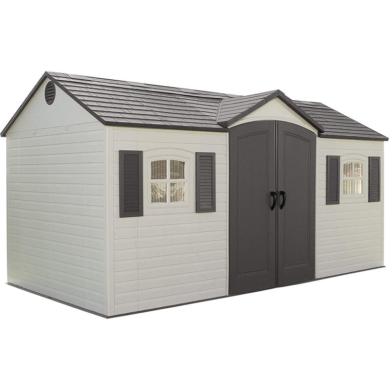Outdoor Storage Shed with Windows, 8-ft x 15-ft V2520