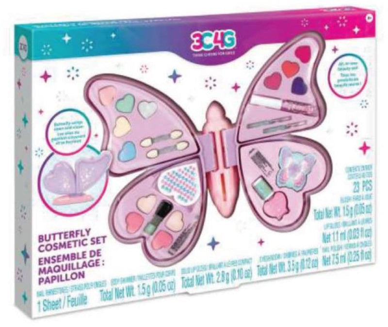 All-in-One Butterfly Cosmetic Case for Ages 8+ V2275