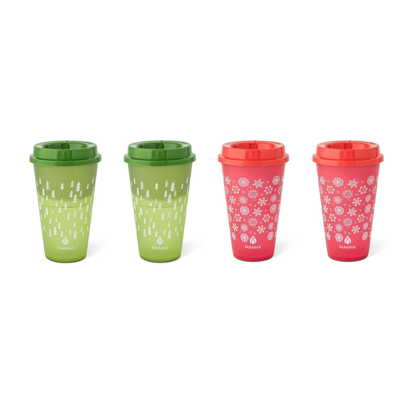 16-oz Reusable Colour-Changing Hot Cups, 4-pk N1740