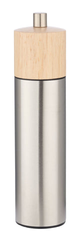 Natural Wood/Stainless Steel Salt & Pepper Grinder