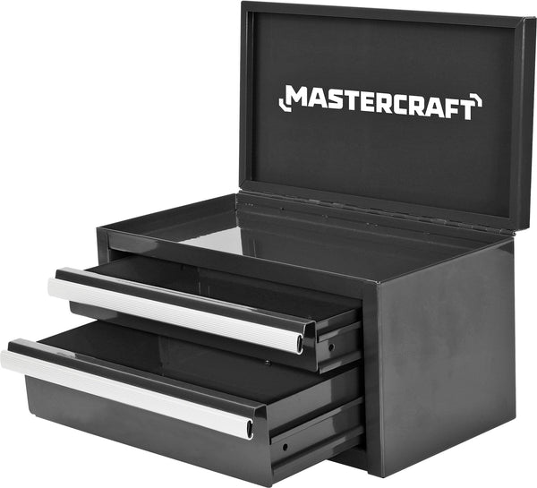 Mini Toolbox with 2 Drawers, Black Y8826