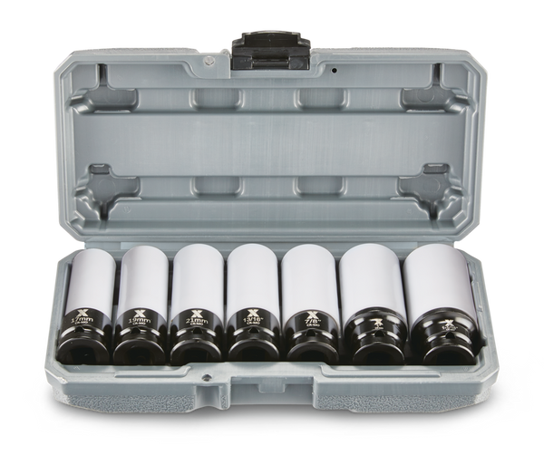 1/2-in Drive Wheel Protector Deep Impact Socket Set, 7-pc D7861