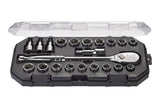 21 Piece 1/2" Drive Metric Socket Set
