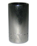 21mm 1/2-in Drive Regular Socket 6-Point, CRV, Chrome Plating