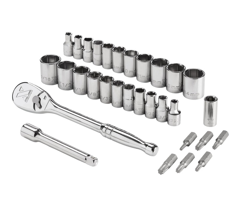 31 Piece 1/4" Drive Metric Socket Set K5959