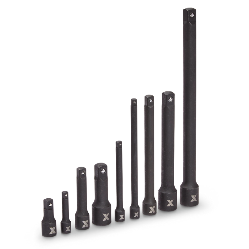 Impact Extension Bar Set, 9-pc, SAE/Metric, CRMO H8553
