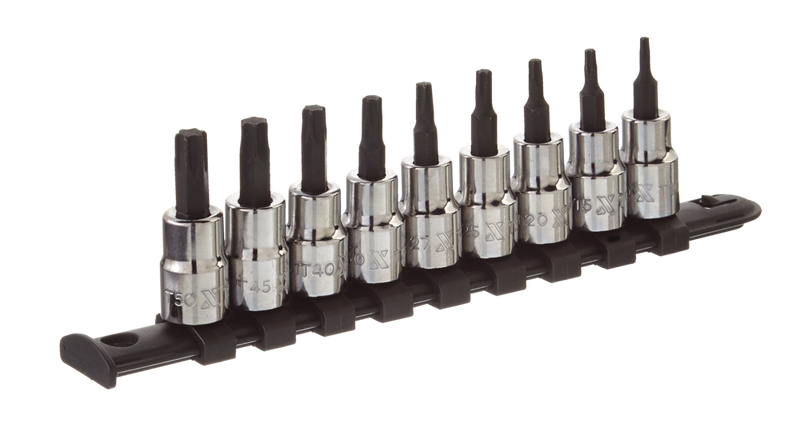 Star-drive Bit Socket Set, Heat Treated, 9-pc X4375