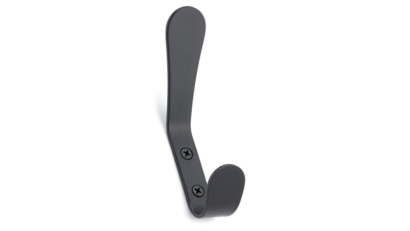 Metal Utility Double Hook, Matte Black I8774