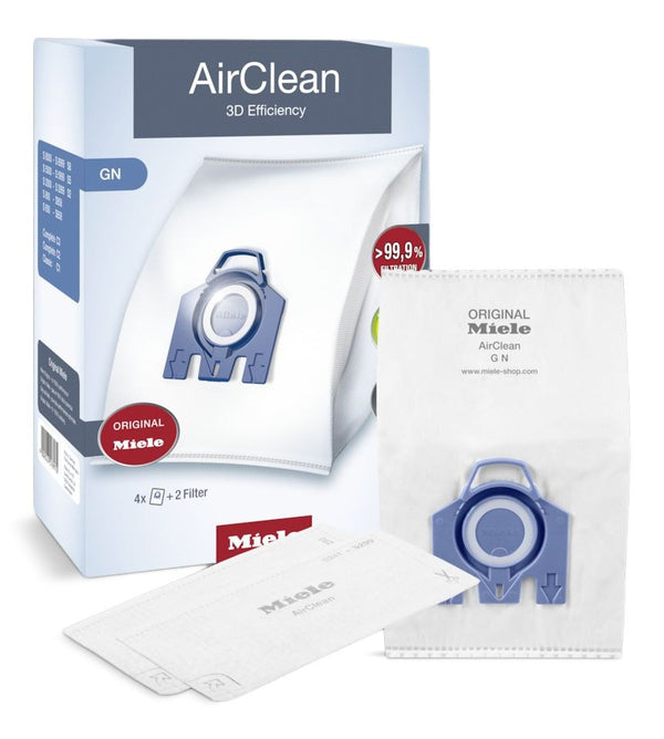Miele AirClean 3D GN Dust Bags, 4-pk W2340