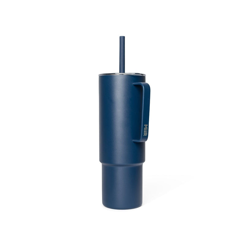 Stainless Steel Insulated All Day Straw Cup with Handle, Tidal Blue, 32-oz T3388