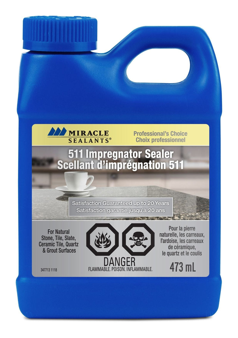 511 Impregnator Sealer For Stone, Ceramic, Quartz, Granite, Clear, 473-mL U6861