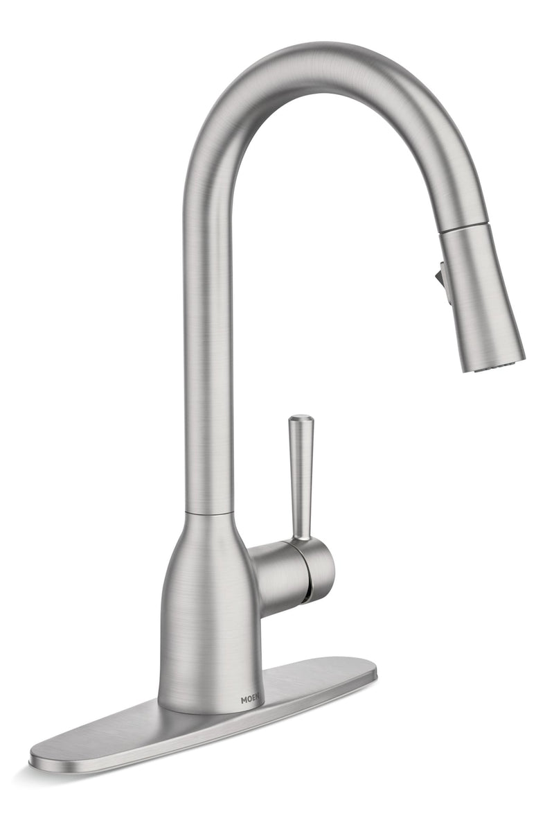 Adler Single Handle Pulldown Kitchen Faucet, Spot-resistant Stainless R0943
