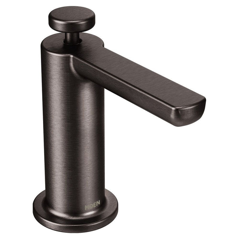 Align Single Handle High Arc Modern Pull Down Kitchen Faucet with Power Clean, Black Stainless Steel E3589